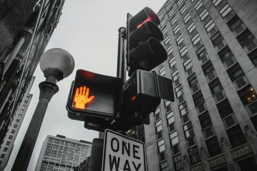 pedestrian crosswalk sign
